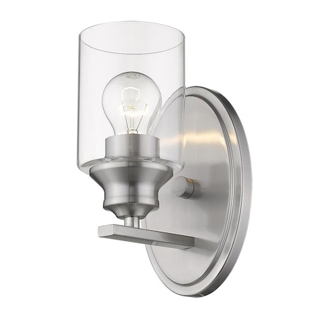 Estallar 9.25 x 5 x 5.75 in. Gemma 1-Light Satin Nickel Sconce ES3097184